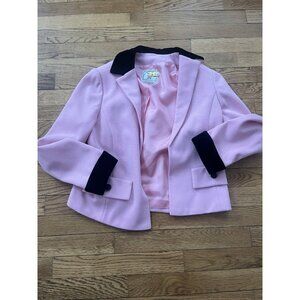 Vintage 60s Dress Coat Jacket Women Pink Size 10 VERY SMALL Ruth MCCulloch